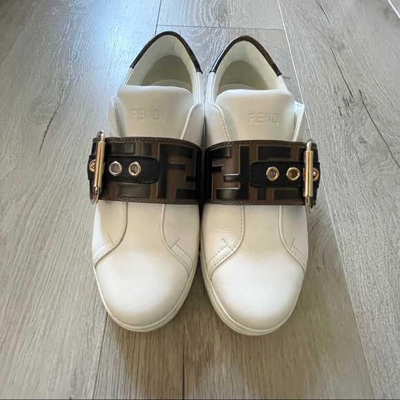 ***SOLD-Fendi Signature Pearland sneakers, 6.5 - Picture 2 of 11